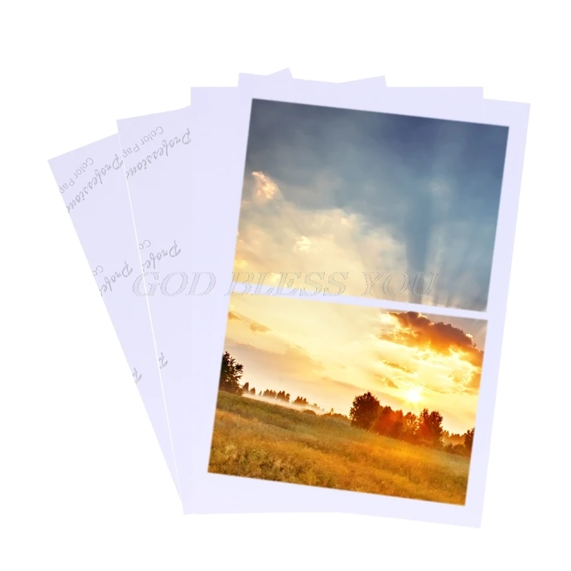 100 листов Глянцевая 4R 4x6 фотобумага для бумага для струйных принтеров