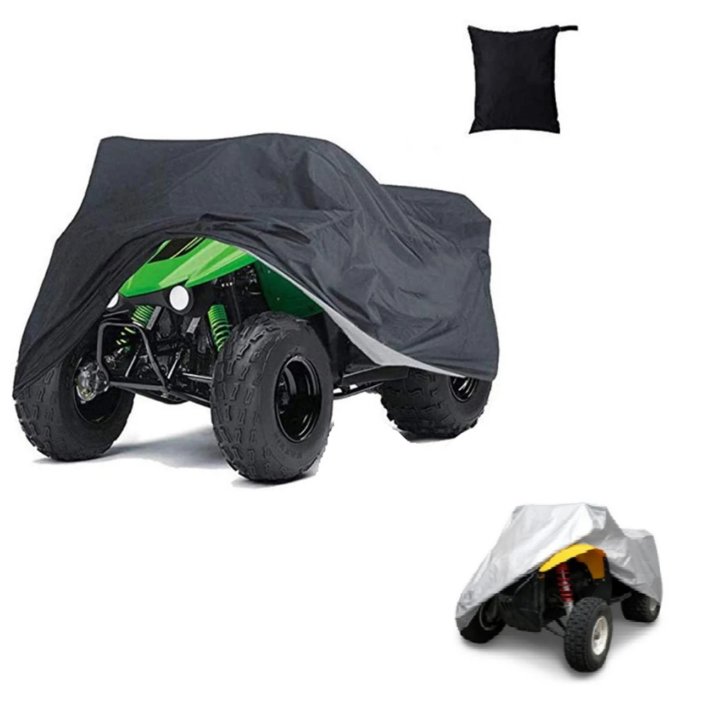 

Universal Quad Bike ATV Cover Black Waterproof Resistant Dustproof Anti-UV Motorcycle Vehicle ATV Covers