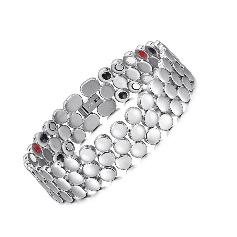 bracelet Rainso натуральный здоровый браслет трендовый унисекс Био энергия титановые магниты отрицательные ионы Германий браслеты ювелирные изделия - Окраска металла: bracelet