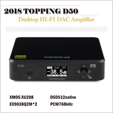 Топпинг D50S dac аудио усилитель hifi усилитель аудио декодер es9038q2m dsd usb dac amp портативный декодирующий усилитель XMOS XU208