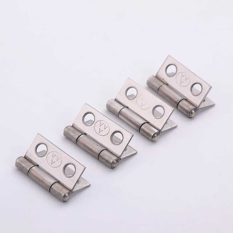 20PCS Stainless Steel 3A Small 1 Inch Furniture Hinge Hinge Length Is about 25mm Width 25mm Thickness 1.05mm Suitable for Doors