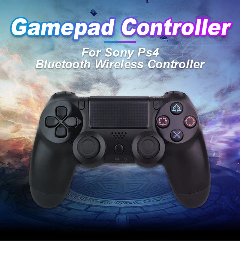 Для sony Ps4 Bluetooth беспроводной контроллер для Playstation 4 беспроводной двойной шок вибрации джойстик геймпады для Ps4 контроллер