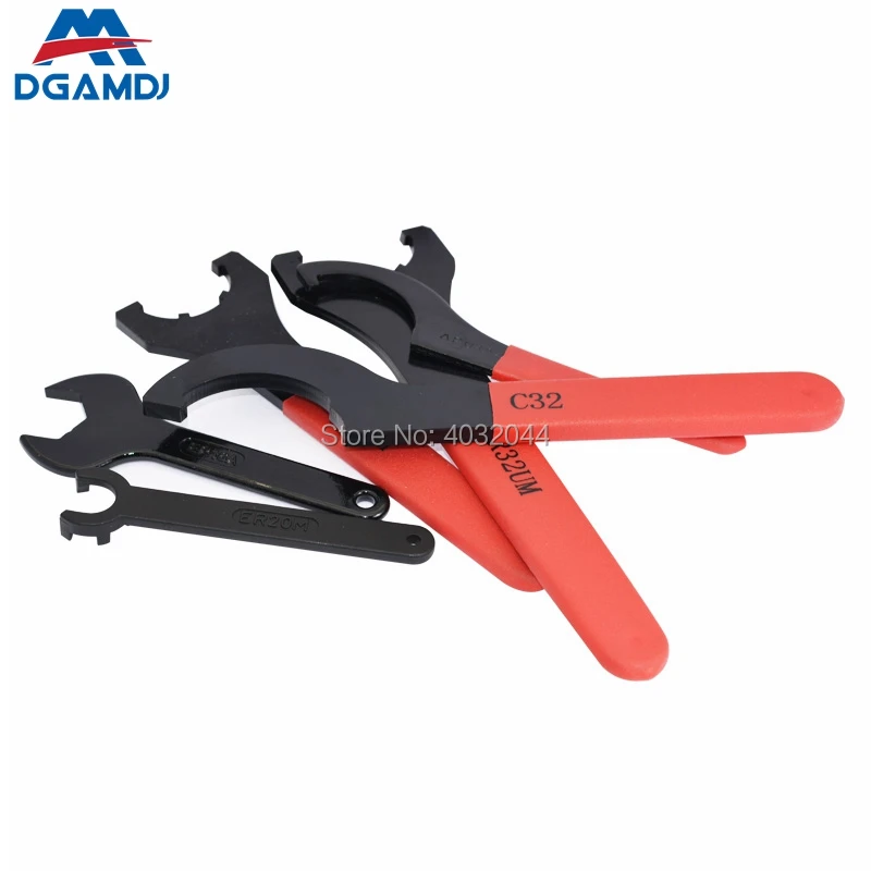 ER nut wrench ER8 ER11 ER16 ER20 ER25 ER32 ER40 A type M type UM APU13 APU16 C20 C25 C32 ISO20 / 25 tool handle nut wrench wrench nut collet