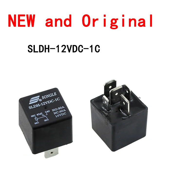 5PCS/Lot Automotive Relay SLDH-12VDC-1C A set of Conversion 5-pin 60A 14VDC Wide-pin Socket Type New and Original | Электронные