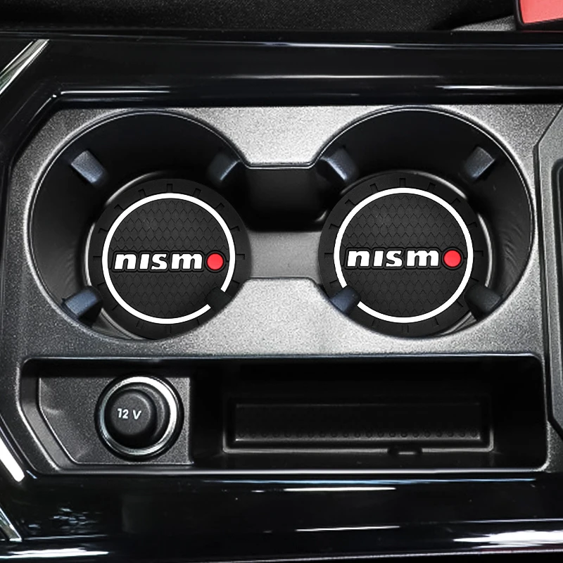 1/2 шт. автомобильный нескользящий коврик для подстаканника Nissan nismo Qashqai March Teana X trail