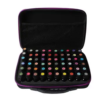 

63 Grids Essential Oil Bottle Case 1-3ml Portable Perfume Essential Oil Box Travel Carrying Holder Aromatherapy Storage Bag