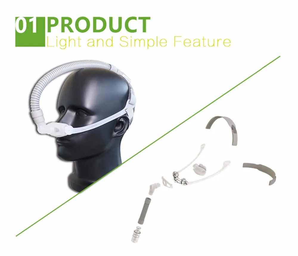 DOCTODD носовые Подушки системы CPAP подушка маска для против храпа апноэ копд с бесплатным головным убором SML размеры для всех CPAP Авто CPAP