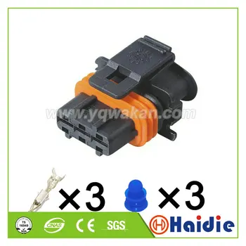 

Free shipping 5sets 3pin 3.5series electrical waterproof housing cable connector 1 928 403 110 1928403110