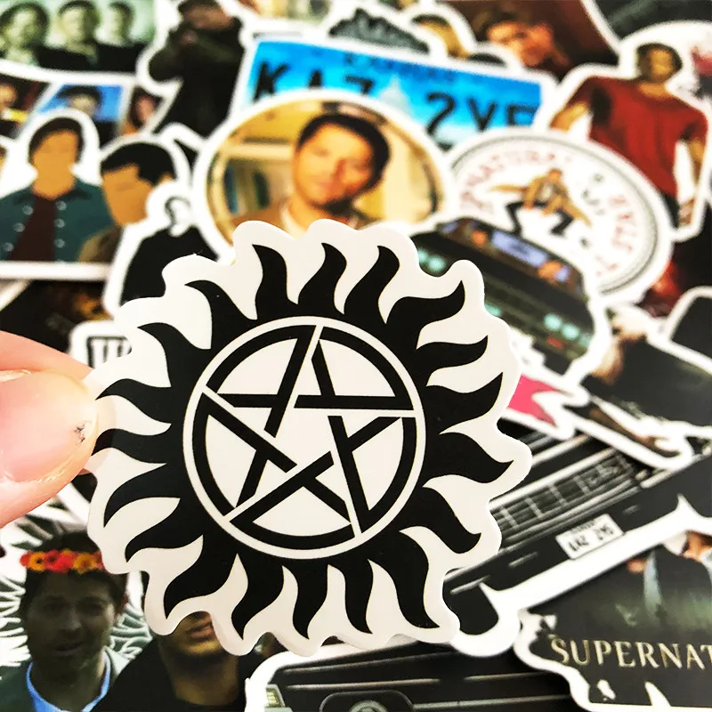 50 шт. известный ТВ показать наклейка Supernatural классические телевизионные мини-камера для автомобиля мотоцикла Чемодан Стикеры s