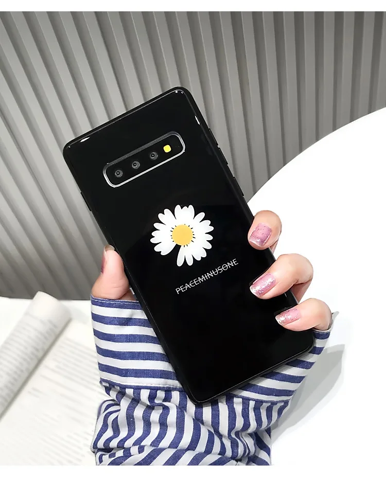 Белая Маргаритка Жесткий Чехол для iPhone X XS MAX XR 8 8 Plus i7 i7 Plus 6 6S 6S Plus Ins модный защитный чехол для iPhone X S Max