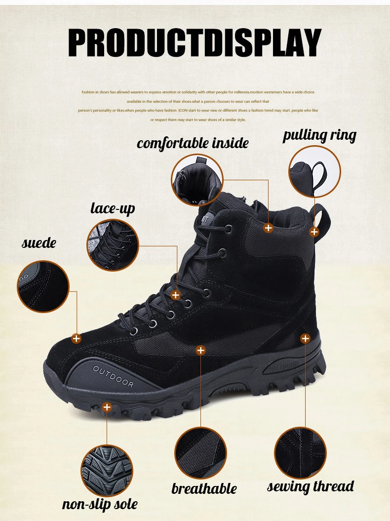 Походная обувь мужские профессиональные водонепроницаемые походные сапоги военные сапоги уличные Горные Скалолазание спортивные кроссовки ботинки для охоты