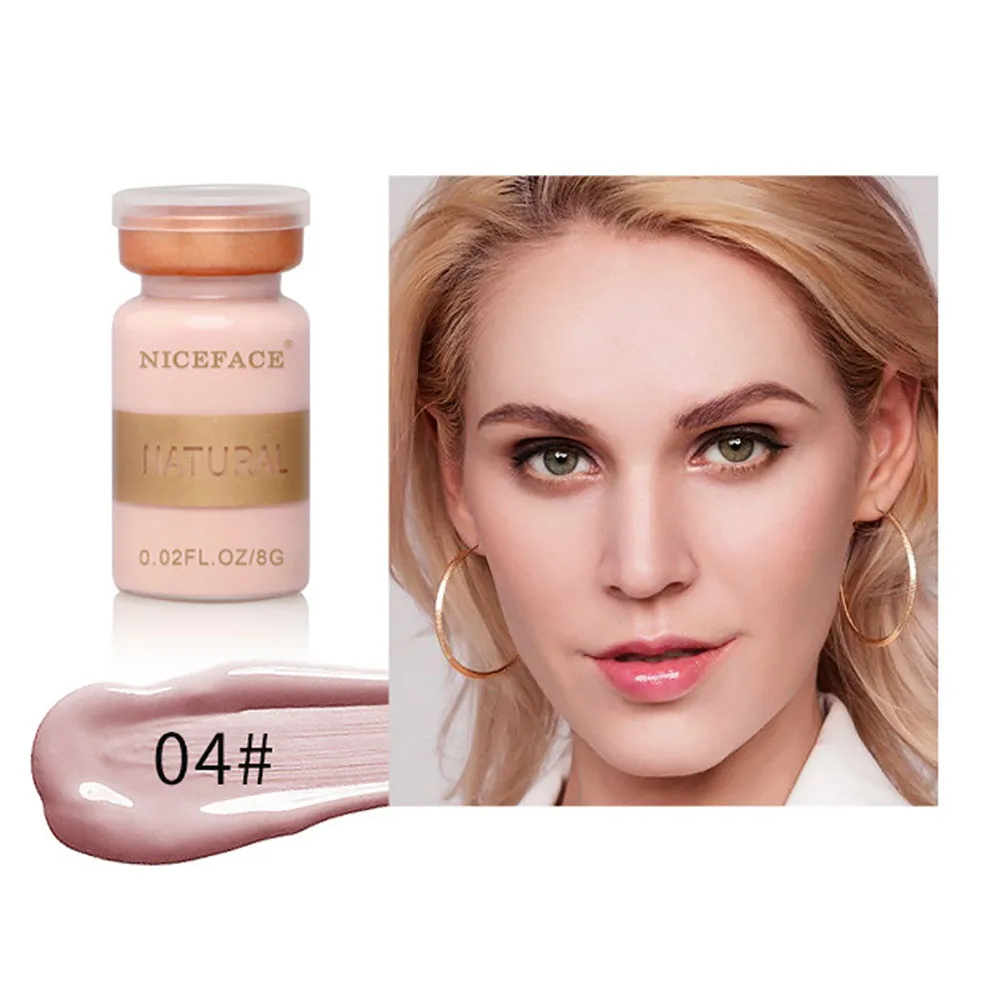 

Face Makeup Shrink Pores Nude Moisturizing Travel Brightening Repair Skin Glow Oil Control Liquid Foundation Concealer Cream