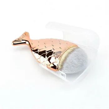 

MSQ Make up Brush Fish Tail Shape Brush Liquid Foundation Higelight Blush Concealer Cosmetic Soft Synthetic Brush Beauty Tool