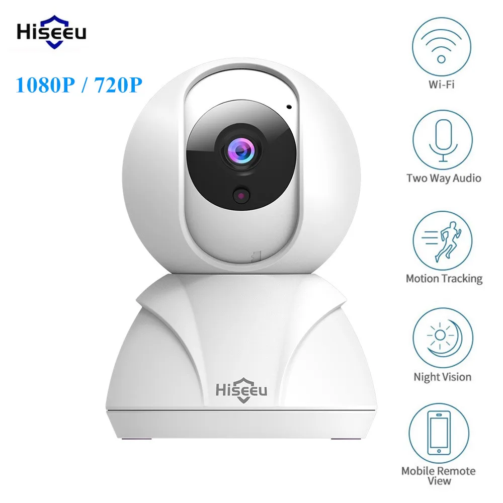 Умная ip камера Hiseeu FH3 1080P/720P Wi Fi автоматическое слежение двусторонняя аудиосвязь