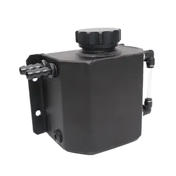 

1 Pc Universal Vehicle Car Oil Catch Tank Radiator Overflow Coolant Recovery Water Bottle Can Polished Reservoir Aluminum 1000ml