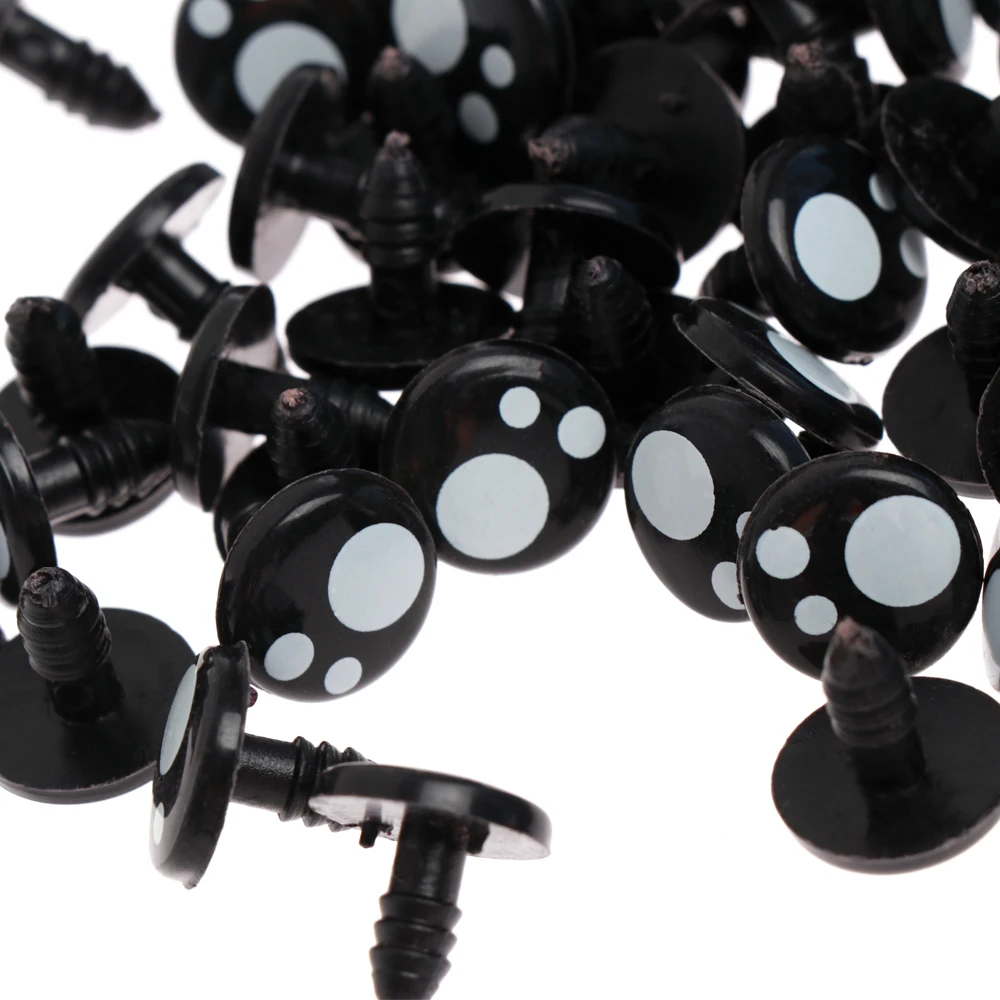 100pcs 8/12/14mm Cartoon Safety Eyes Nose Toy Teddy Bear Stuffed Toys Kawaii Doll Eyes DIY Snap Animal Puppet Doll Accessories doll accessories,doll clothes accessories,plush doll accessories,doll eyes,doll eyewear accessories,glass doll eyes,doll bag toys,doll eyelashes