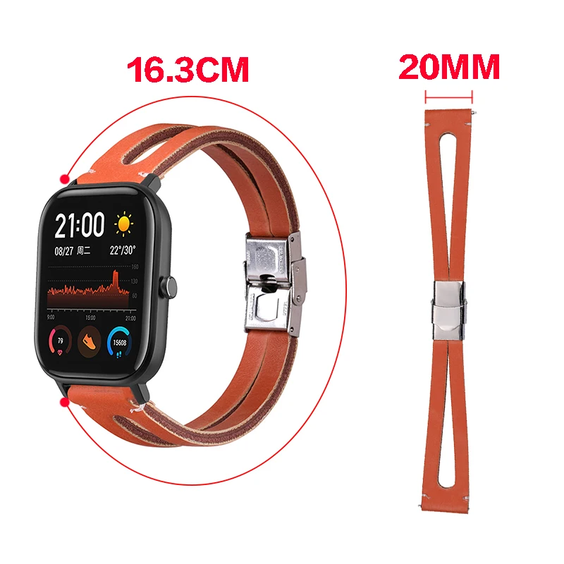 Сменный ремешок для часов Amazfit GTS модный ремешок из искусственной кожи кожаный ремешок для Amazfit GTS умные аксессуары