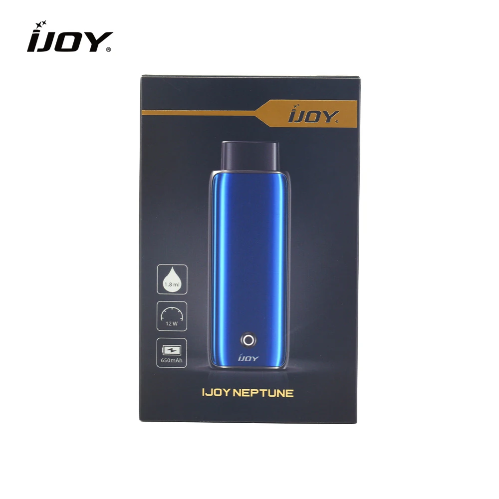 Оригинальный Ijoy Neptune Pod Vape Kit 650 мАч встроенный аккумулятор 1 8 мл емкость