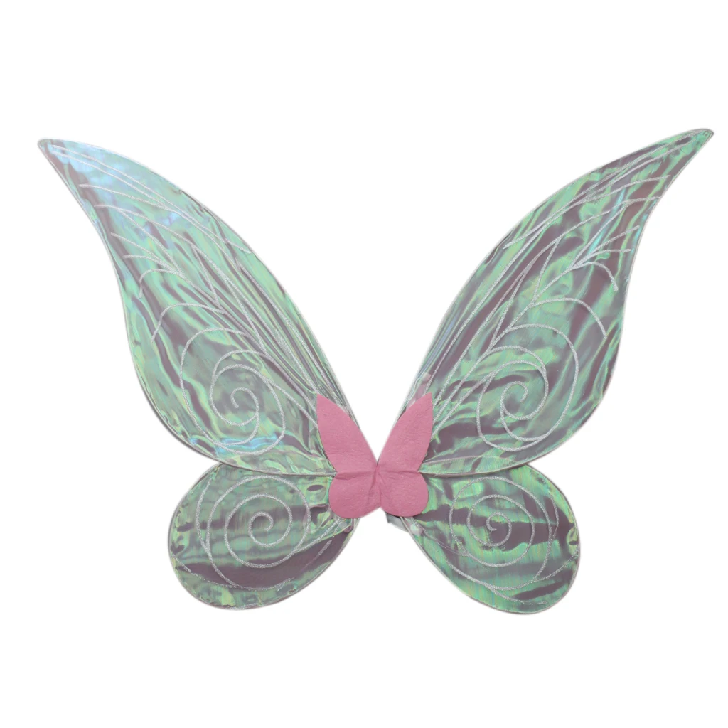 Adult / Kids Shiny Color Changing Butterfly Angel Fairy Wing Party Fancy Dress