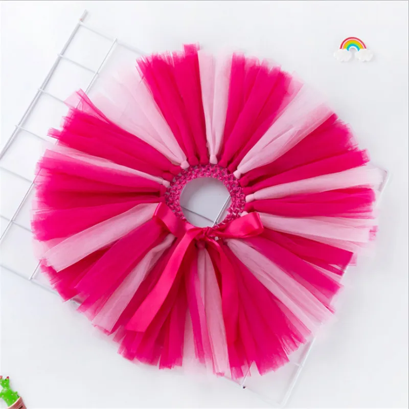 1pxSkirt E Одежда для новорожденных, радужная юбка-пачка для девочек+ комбинезон, длинные рукава Детская одежда для малышки новорожденных подарок для малышей 3 шт./компл. наряды на день рождения - Цвет: 1pxSkirt E