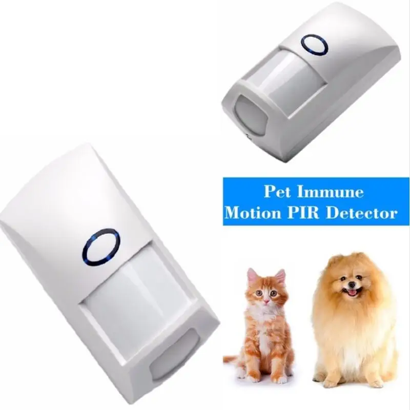 

Wired 1527 Code Pet Immune PIR Motion Detector Sensor With White Color for Home Security for our G5S Alarm System