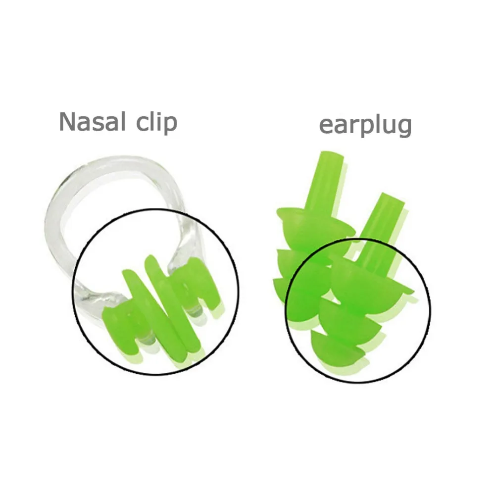 Защита от воды мягкие плавающие Заглушки для ушей, зажим для носа чехол Защитный предотвращающий затычки для ушей водонепроницаемые Мягкие силиконовые принадлежности для дайвинга