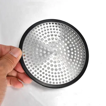 

Kitchen Bathroom Stainless Steel Geometric Circular Sink Hair Garbage Filter 2020 hot new products Spot supplier Dropshipping