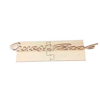 

New 1pcs Rustic Wooden DIY Guest Book Wedding Sign Table Guestbook Sign Wedding Birthday Party Ornaments DIY Table Decoration