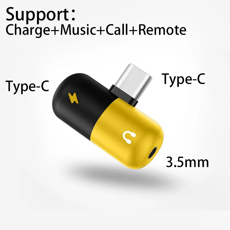 

USB Type C Adapter for Oneplus 7 Pro Micro USB C Jack Charging Aux Audio Adapters for Adaptador USB Type C to 3.5mm Earphone