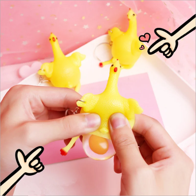 Creative funny venting chicken decompression tidy funny funny boring toy decompression squeezing the next egg squid 1 Creative funny venting chicken decompression tidy funny funny boring toy decompression squeezing the next egg squid 4