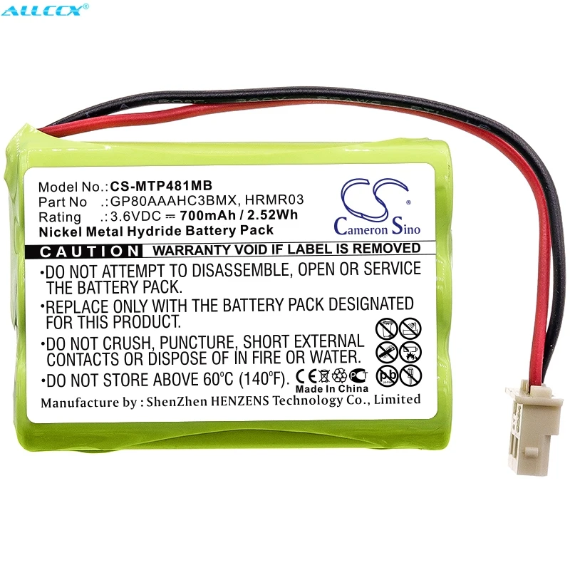 Аккумулятор Cameron Sino 700 мАч gp80aahc3bmx HRMR03 для Motorola MBP481 MBP482 MBP483|Цифровые аккумуляторы| |