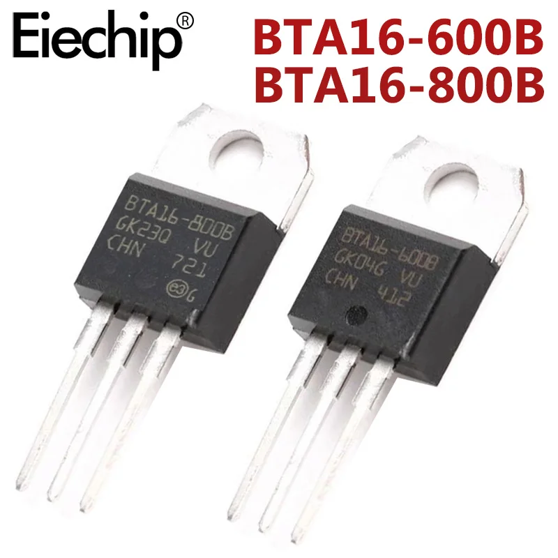 10pcs BTA16 600B 16A 600V BTA16 800B 16A 800V TO 220 Triacs New and ...