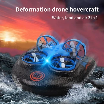

3-In-1 EPP Flying Air Boat Land Driving Mode Detachable One Key Return RC Drone Quadcopter 2.4 Ghz Remote Controlling