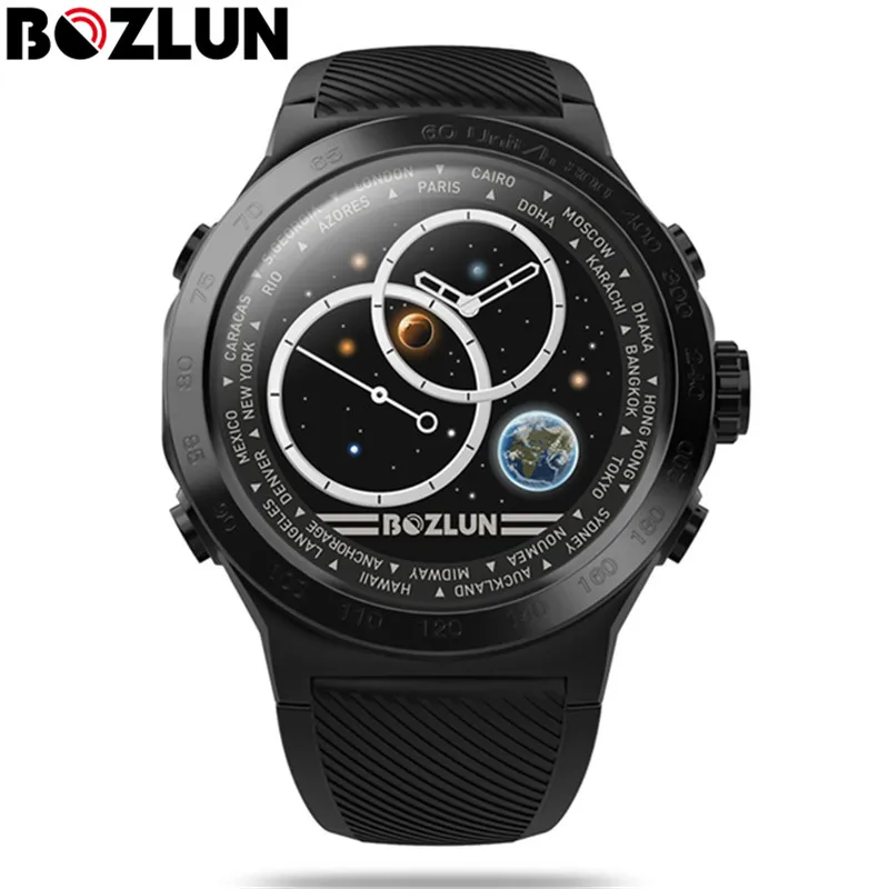 Спортивные Смарт-часы Bozlun, трекер сердечного ритма, шагомер, IP68, водонепроницаемые, Bluetooth, умные часы, reloj inteligente W31 - Цвет: Black