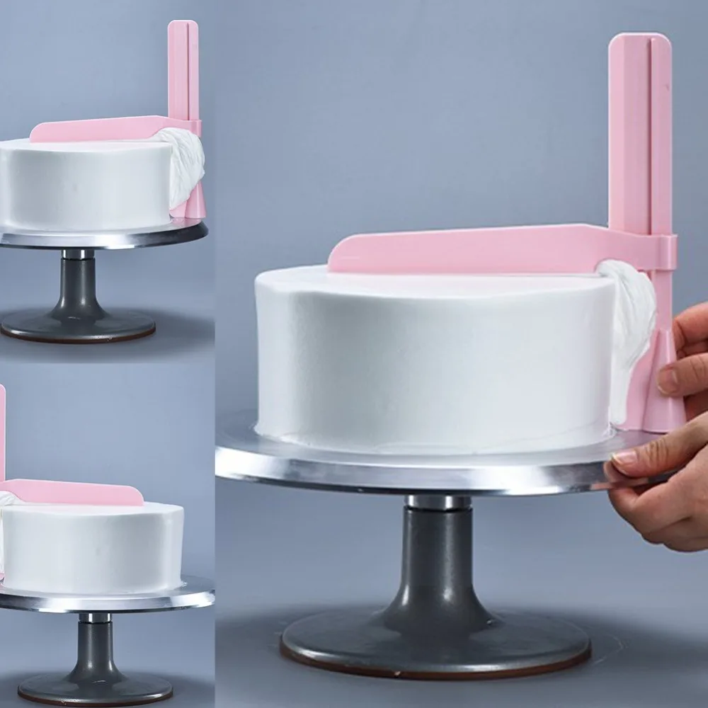 Cake Smoother Polisher Sugar Craft Sharp Edge Kitchen Bakeware Modelling Tool 