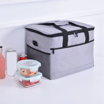 

Large Capacity Cooler Bags Oxford Insulation Lunch Box Thermal Drink Beer Travel Picnic Food Fresh Keeping Containers