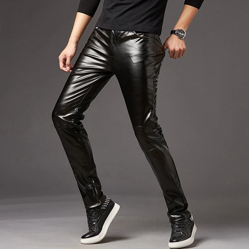 leather look bottoms