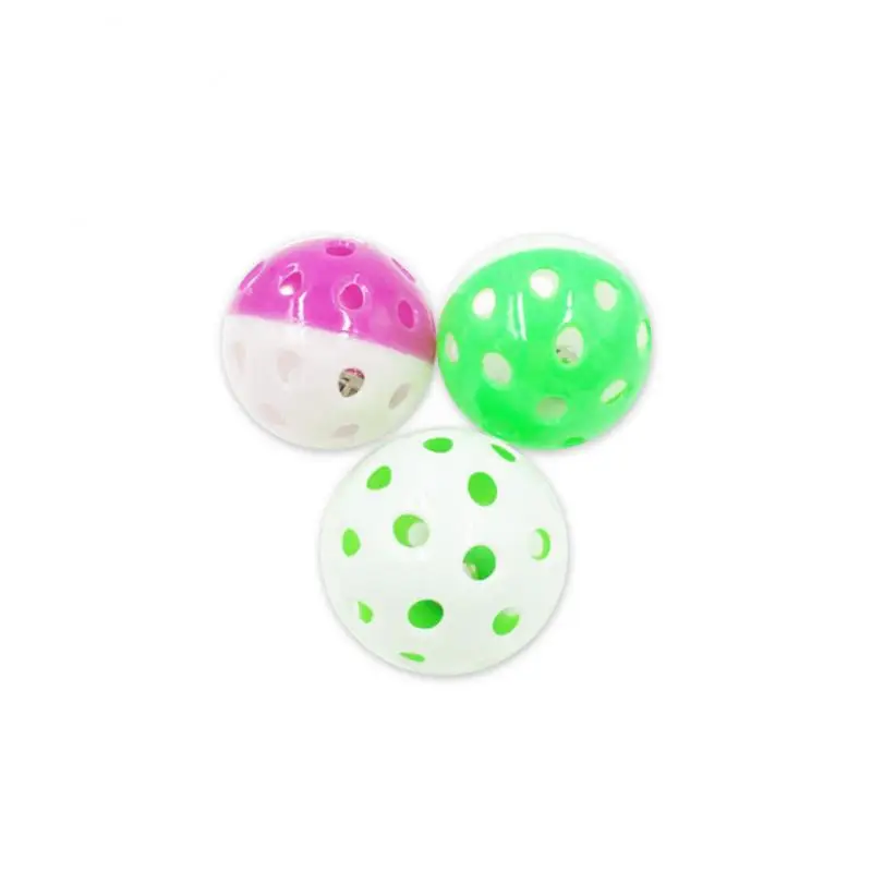 Cute Cat Toys Bell Colourful Cat Ball Toy With Jingle Bell Inside Kitten Toys Pet Teaser Funny Balls Cat Toys Pet Cat Supplies