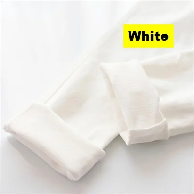 White Детские штаны для девочек; леггинсы для девочек; сезон осень-весна; брюки для девочек; модные детские узкие брюки ярких цветов; узкие брюки для девочек - Цвет: White