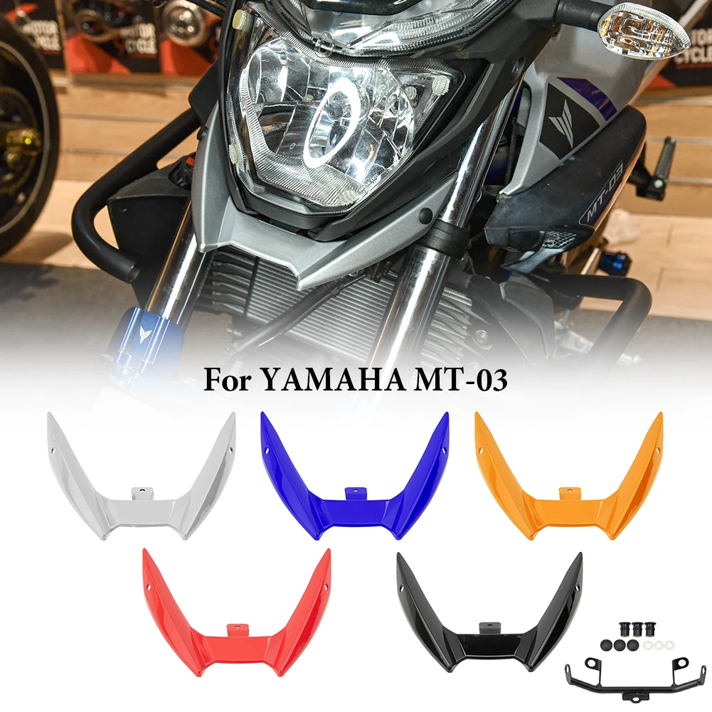 Fayedenicy MT03 MT25 Accessories Motorcycle Front Beak Headlight Headlamp Support Bracket Upper Fairing Cowl Stay Holder for Yamaha MT 03 25 MT-03 MT-25 2015 2016 2017 2018 2019 2020 15-20 Black 
