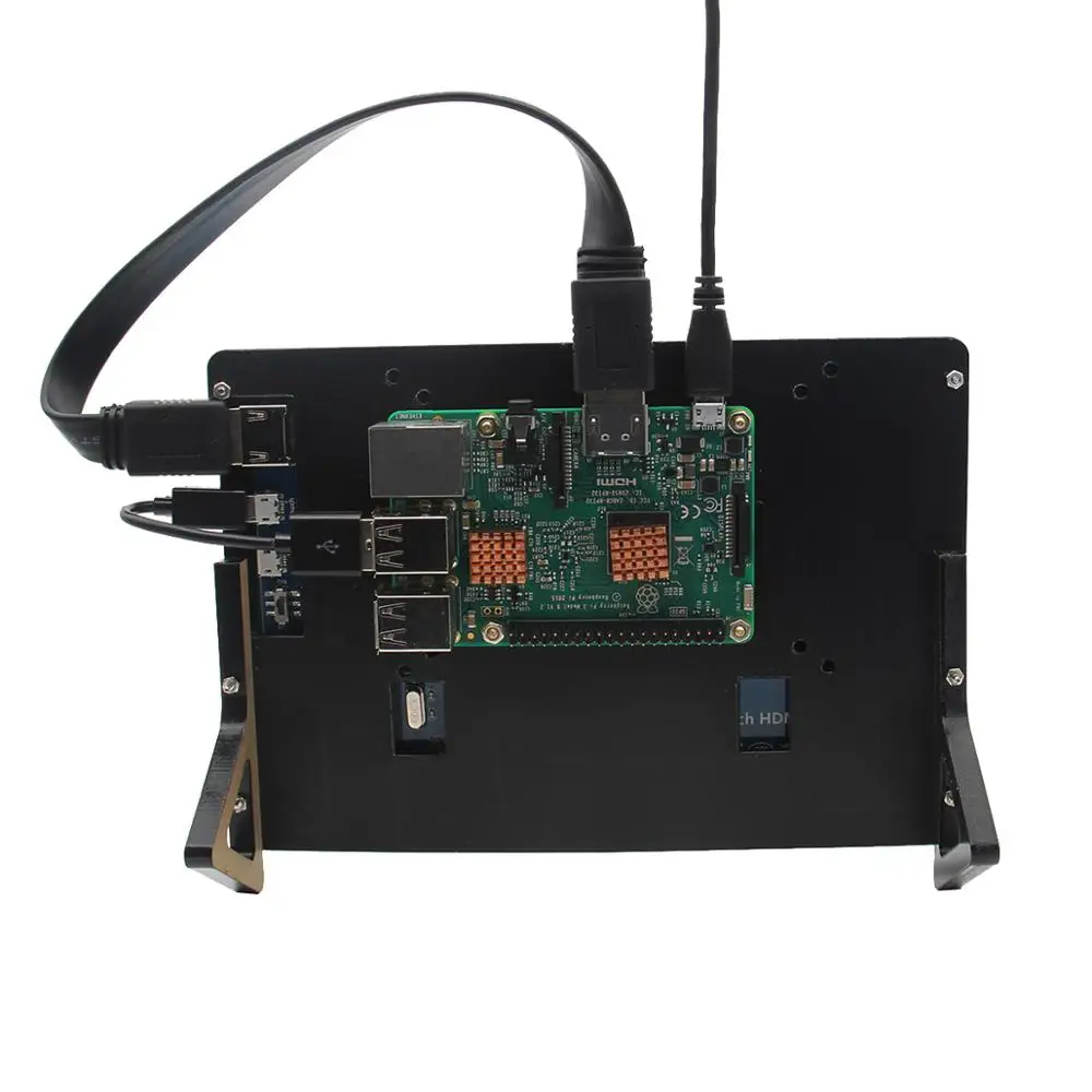 Емкостный сенсорный экран Geekworm Raspberry Pi 4 Model B/ 3B 7 дюймов 1024*600 TFT + акриловая