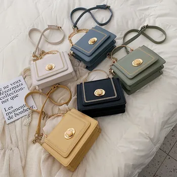 

New Women PU Leather Handbag Fashion Solid color Crossbody bag Female travel Party Luxury Quality Shoulder Bags Mini Purses