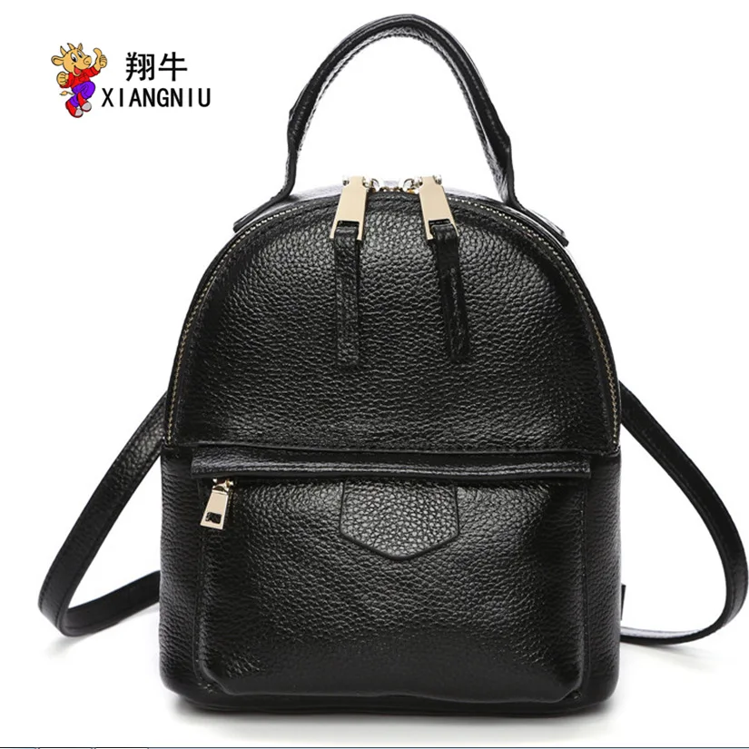 

2019 Autumn And Winter Leather Backpack Korean-style Trend Mini First Layer Leather Backpackage Support