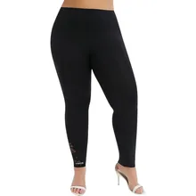 Зимние штаны для фитнеса с высокой талией, модная женская одежда размера плюс, кружевные однотонные леггинсы с эластичной резинкой на талии, повседневные Леггинсы Mujer