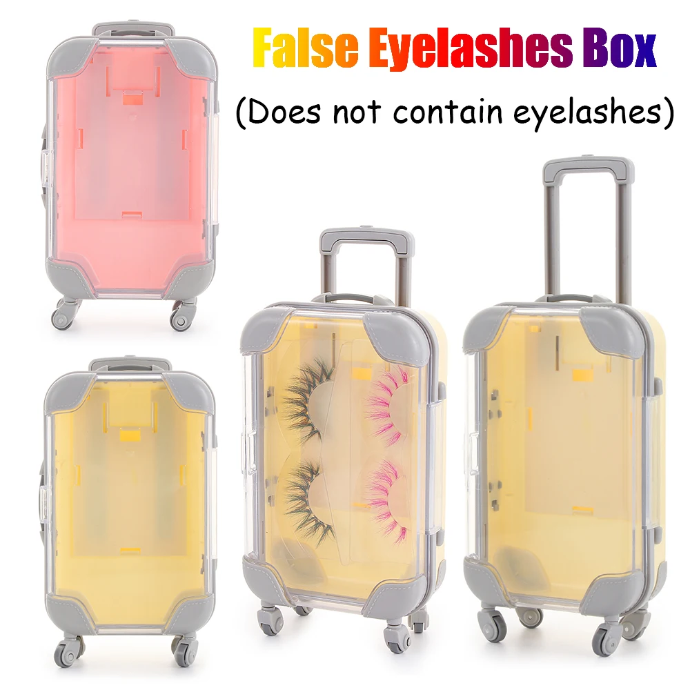 1 шт. мини тележка для ресниц упаковка коробка цветочный багаж стиль накладные