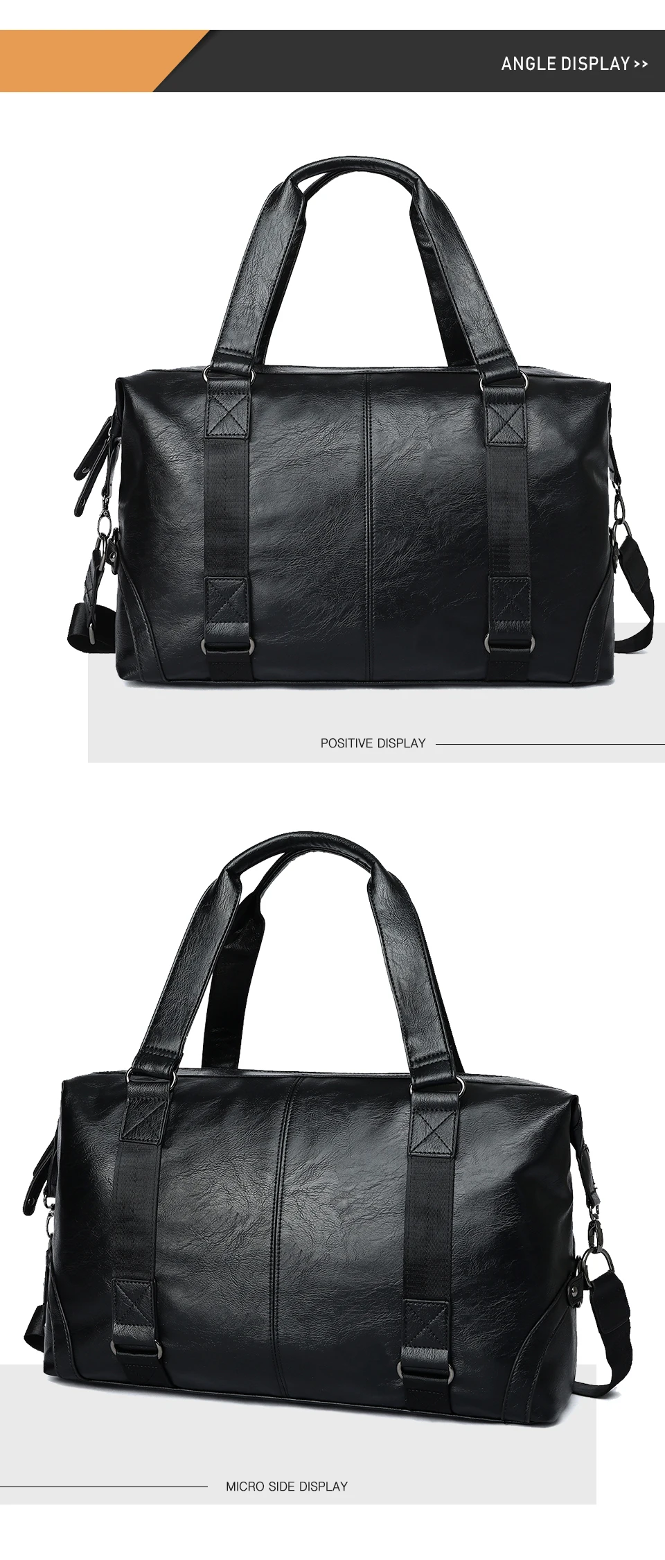 ALENA CULIAN, однотонная черная кожаная дорожная сумка для мужчин, Повседневная сумка на плечо, мужская сумка с ремешком через плечо, дропшиппинг