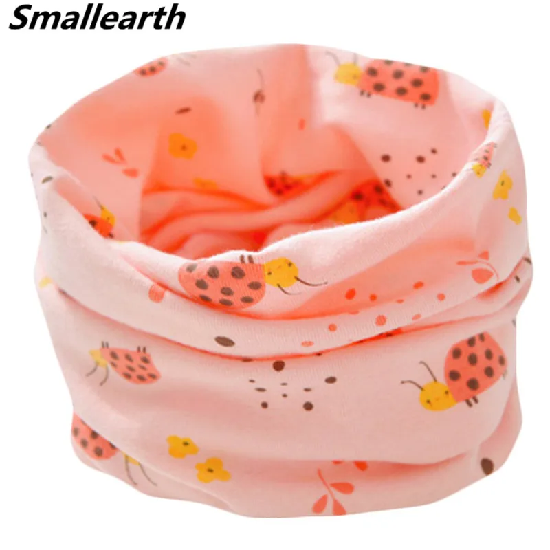 New Autumn Winter Children Cotton Scarves Cartoon Boys Girls Scarf Kids O Ring Collar Baby Neck Warmer Child Casual Neckerchief