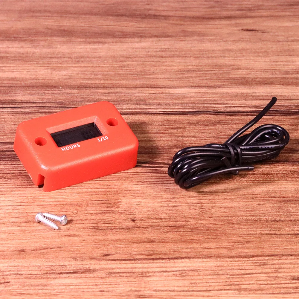 Inductive Digital Hour Meter Waterproof Engine Gauge Hour Meter LCD Fit For Motorcycle ATV Snowmobile Marine Boat Dirt Quad Bike (2)