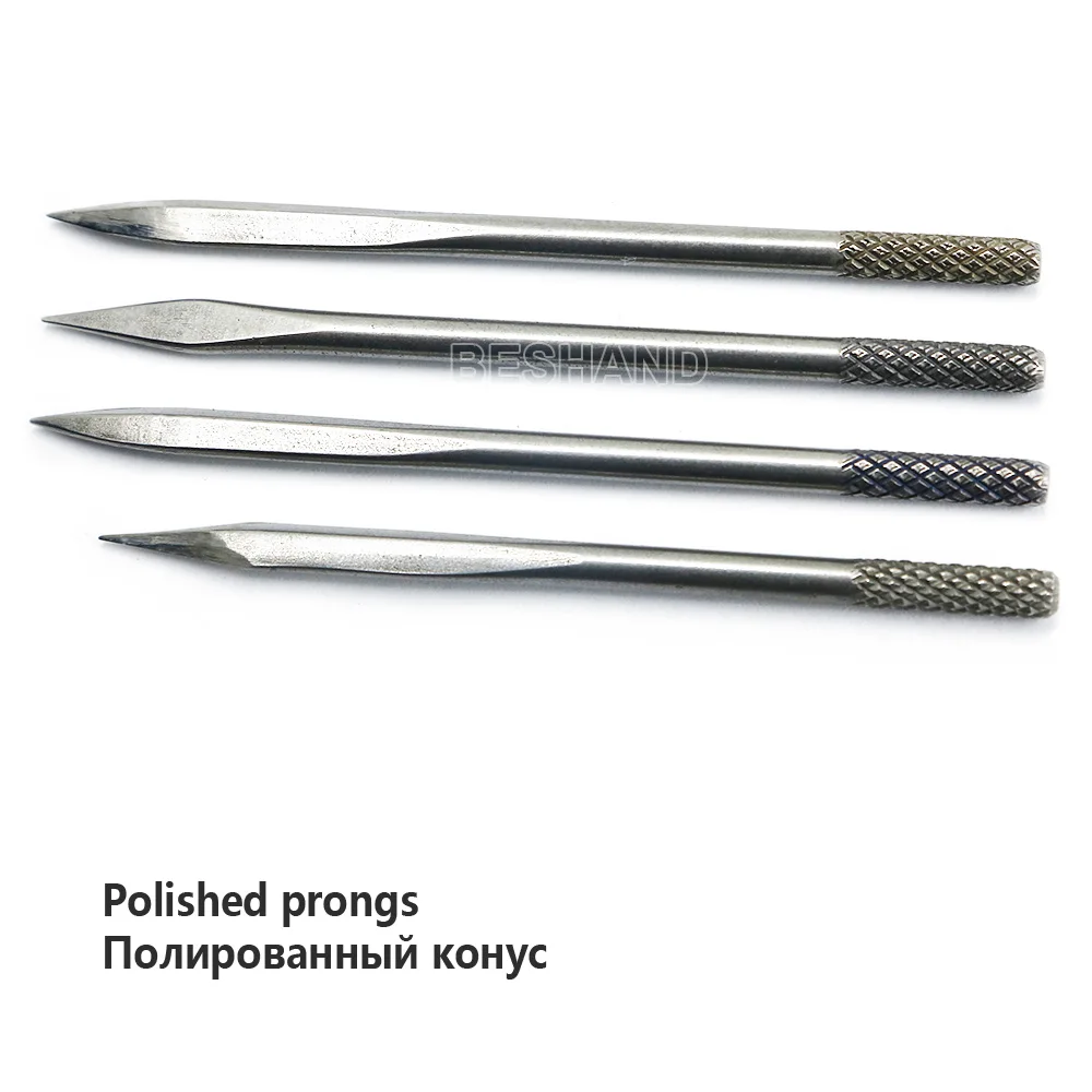 Leather Craft Awl tool Kit 4 in 1 Diamond Awl Pricking Iron wood Handle Leather Sewing Lacing Stitching Drilling Holes