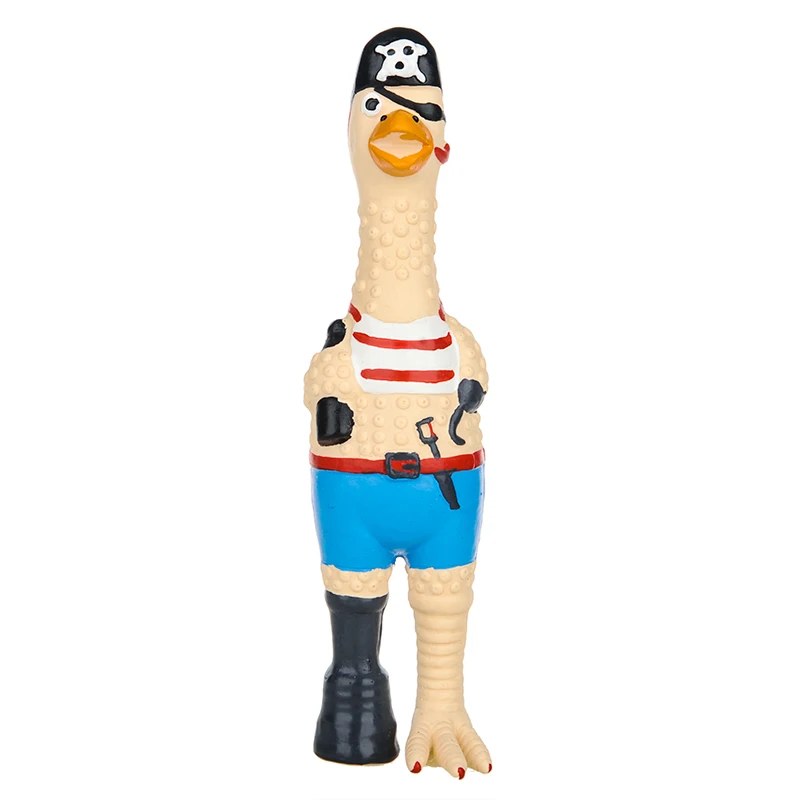 pirate 23cm Hoopet кричащий цыпленок сжимает игрушка со звуком питомцы игрушечные собаки продукт Пронзительный инструмент декомпрессии пищалка надутая курица - Цвет: pirate 23cm